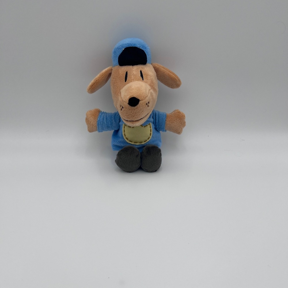 MerryMakers Dog Man Plush 6.5 Inch Small Stuffed Animal Dav Pilkey Blue Uniform